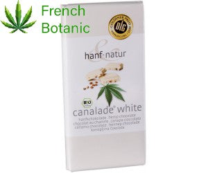 Chocolat blanc fourrée aux graines de chanvres Bio 100 gr