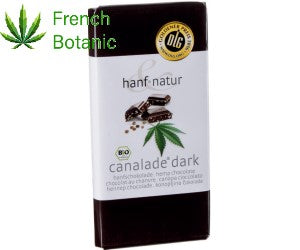 Chocolat noir fourrée aux graines de chanvres Bio 100 gr