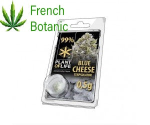 Cristaux de CBD arômatisés Blue Cheese 99% pur 500 mg