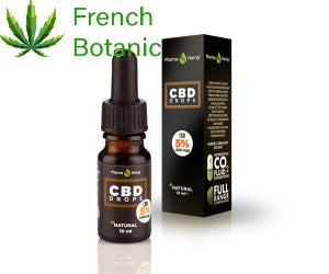 Huile de cbd 5% à l'huile de chanvre