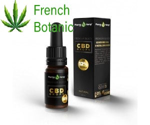 Huile de CBD Premium Black 12 % à base d'huile d'olive